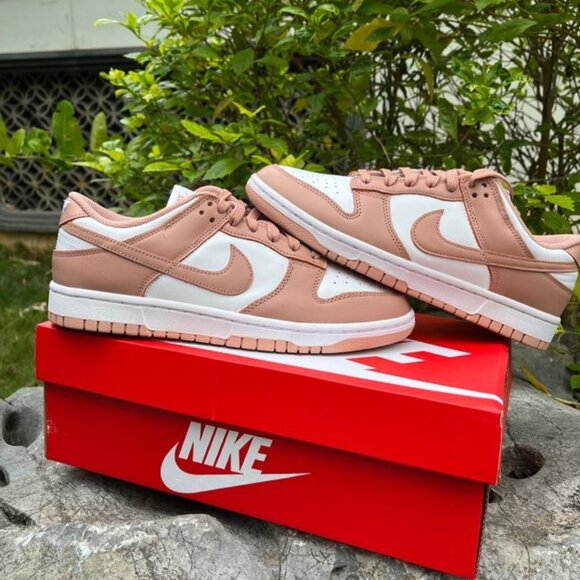 Nike Dunk Low "Rose Whisper" Retro Sneakers - Picture 1 of 5
